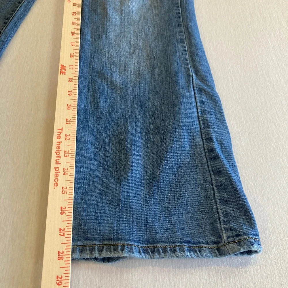 American Eagle Jeans Women 10 (32x28)‎ Favorite Boyfriend Flare Stretch Med Wash
